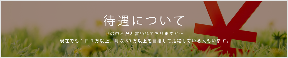 給料・報酬・待遇について